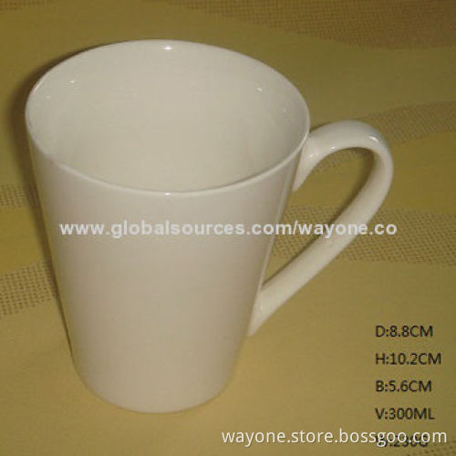 New Tankard Ceramic Mug, Fashionable Shape, Made of New Bone, Fine China and Porcelain, Food Safe